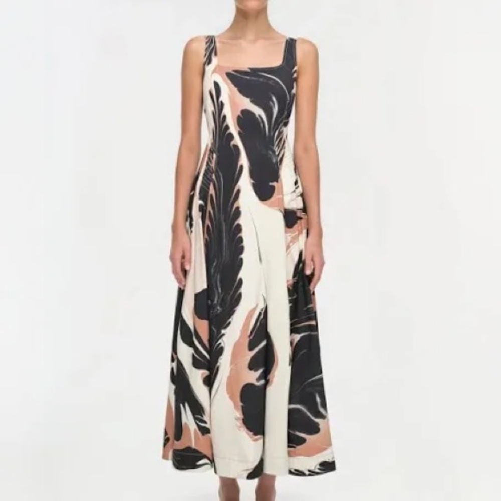 Size 2 - SIMKHAI begie and black maxi dress